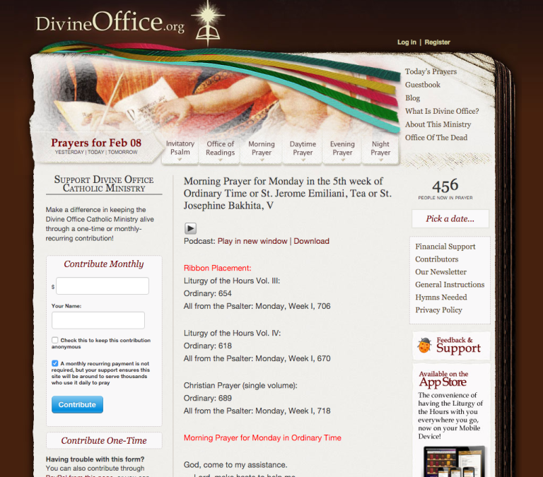virtual divine office prayer